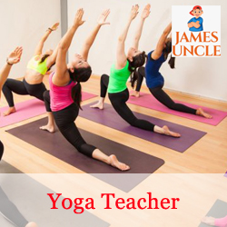 Yoga teacher Santa Biswas in Rabindra Nagar